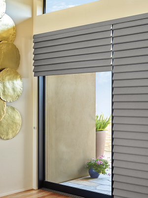 Outside-Mounted Shades on door